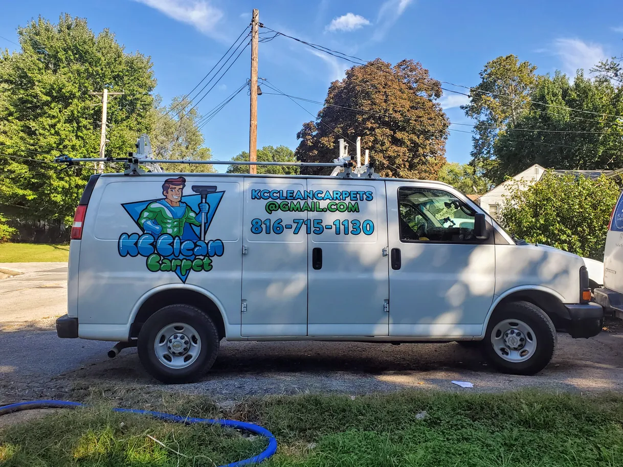 KC Clean Carpets service van in Raytown, MO