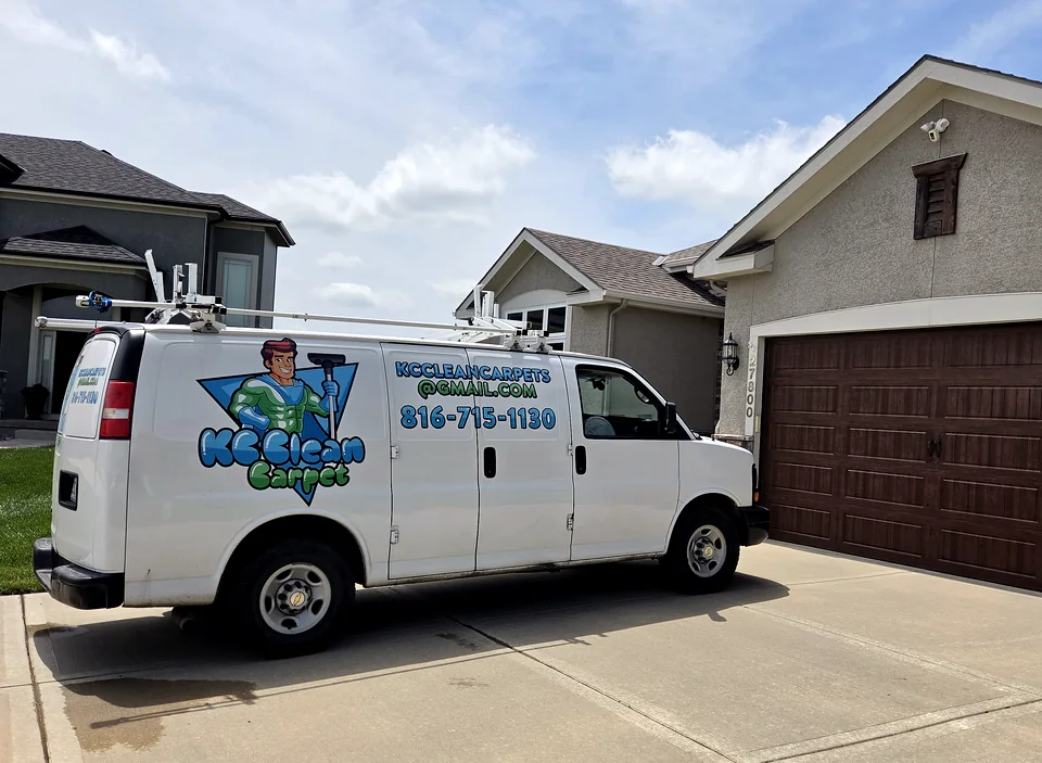 KC Clean Carpets service van in Raytown, MO